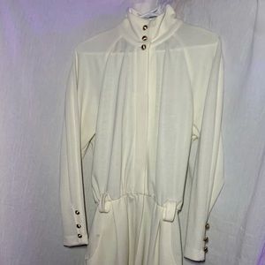 Virgo White Long Sleeve Dress